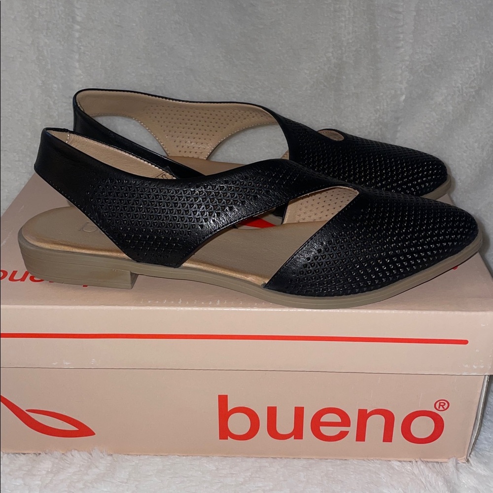NWT BUENO Brand BIANCA PERF Flat in Black - Picture 9 of 14